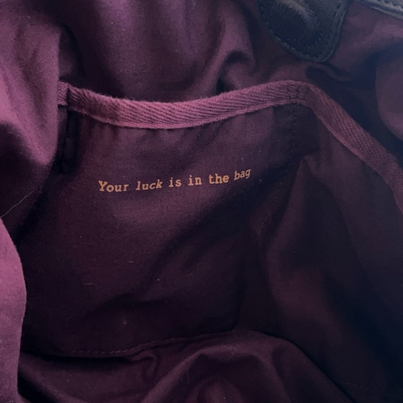 Vintage Lucky Brand Butter Yellow Canvas Crossbody Hobo Bag Slouchy Boho Y2K - Picture 7 of 16